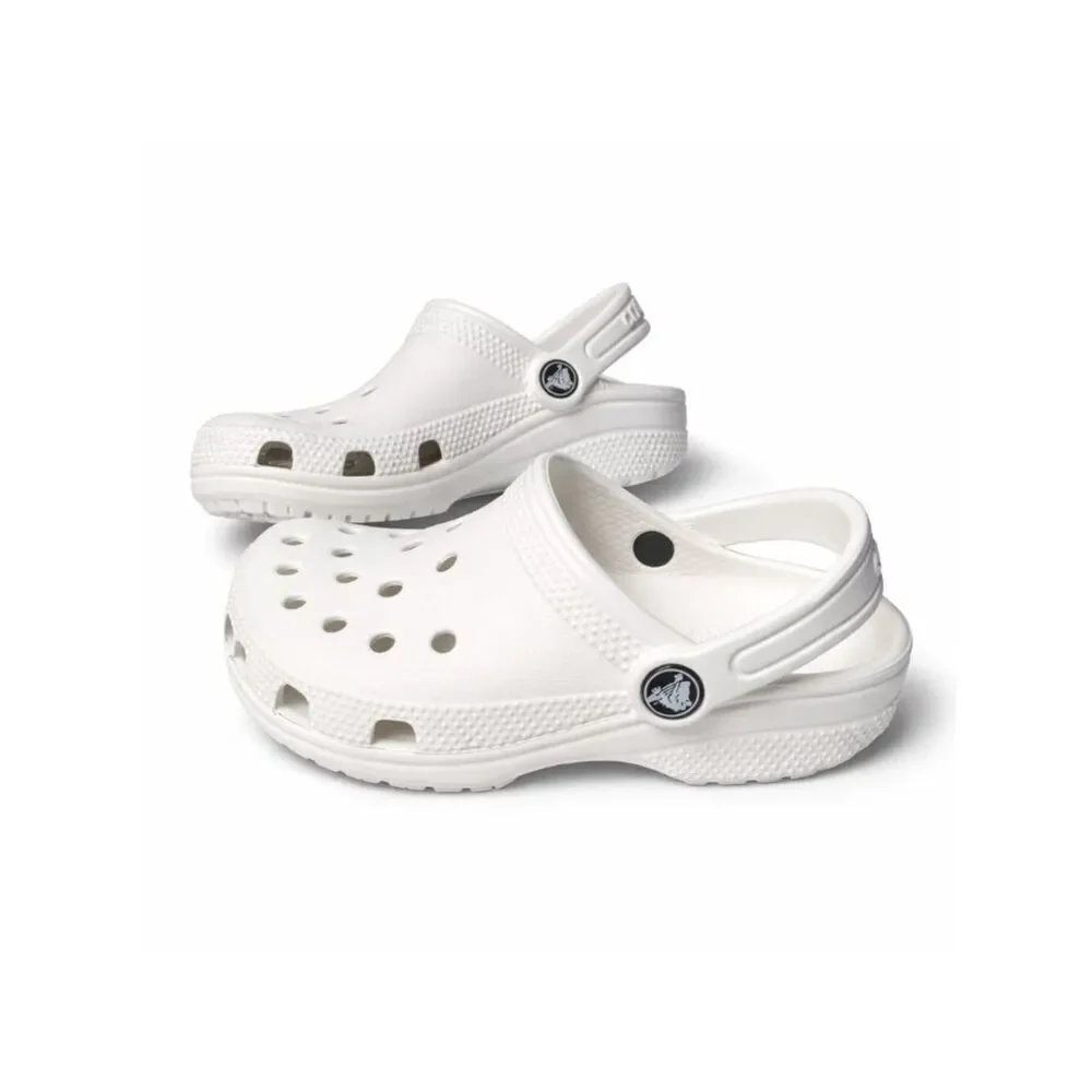 Crocs Classic Clog White Kids C12 Slip On Lightweight Comfort Sandals